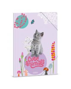 Папка с ластик A4 ARS UNA - Cute Animals-Kitten (5368) 24 