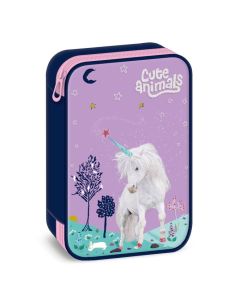 Ученически несесер с един цип на две нива Ars Una Unicorn (5448) 
