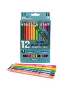 Цветни моливи триъгълни Jumbo 12 цв. Ars Una