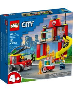 LEGO® City 60375 - Пожарна станция и пожарникарски камион