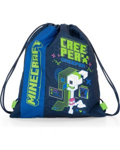 Ученическа спортна торба Minecraft Creeper Anatomy Neon.