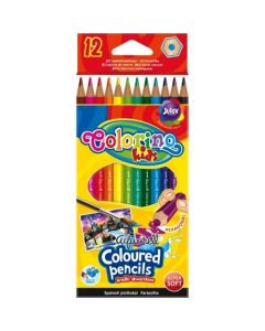 Colorino Kids акварелни цветни моливи 12 цвята с четка