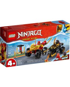 LEGO® NINJAGO™ 71789 - Битката с кола и мотор на Кай и Рас