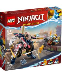LEGO® NINJAGO™ 71792 - Трансформиращият се механичен състезателен мотоциклет на Сора