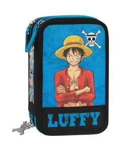 Ученически несесер с 3 отделения и съдържание One Piece Luffy