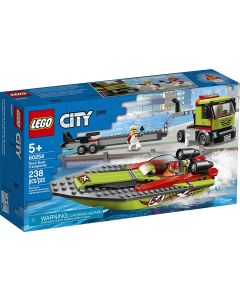 Конструктор LEGO City Great Vehicles - Транспортьор на състезателни лодки.