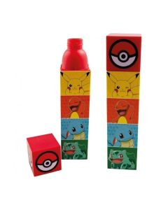 Квадратна бутилка за вода Kids Euroswan - Pokemon, 650 ml