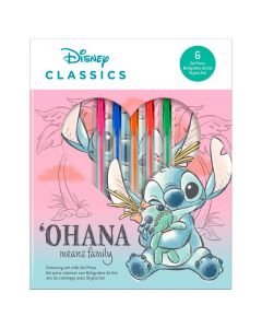 Комплект тефтерче и 6 бр. гел химикали Stitch Ohana Means Family