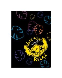 Тетрадка A5 32 листа ред STITCH Black Relax