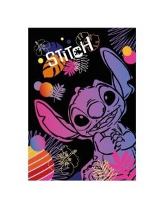Тетрадка A5 60 л малки квадратчета - STITCH Black