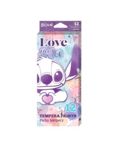 Темперни бои в туби 12 цв. STITCH Pastel Colorino