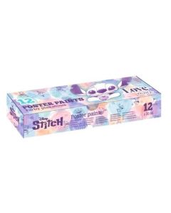 Темперни бои в бурканчета 12 цвята Stitch Pastel