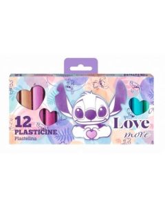 Пластилин 12 цвята Stitch Pastel