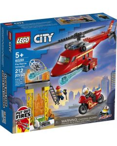 Конструктор LEGO City Fire - Спасителен пожарникарски хеликоптер.