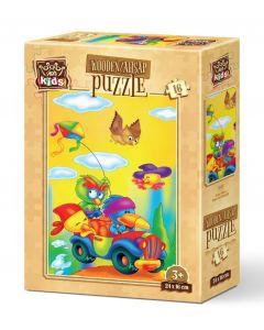 Дървен детски пъзел 16 части Art-Puzzle Луди хвърчила
