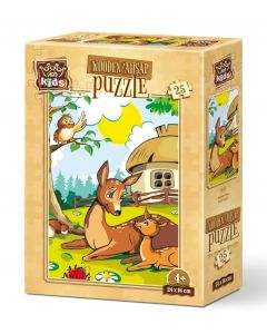 Дървен детски пъзел 25 части Art-Puzzle Мама и бебе
