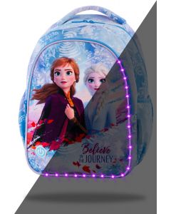 Ученическа светеща раница с LED светлини Joy S Frozen Light