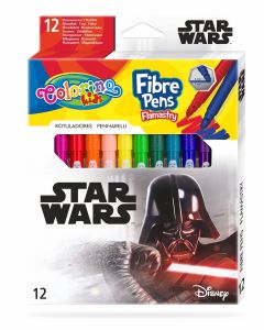 Флумастери 12 цвята Star Wars Colorino Disney