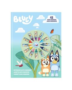 Тетрадка с 12 мини пастела Bluey