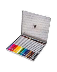 Цветни моливи в метална кутия 24 цвята Mickey Disney 100 