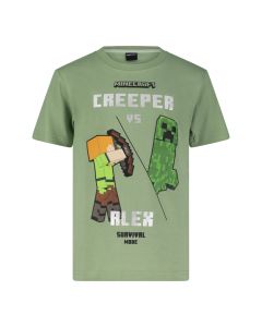 Тениска Minecraft Creeper vs. Alex