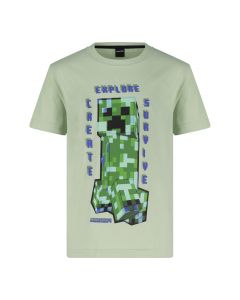Лятна тениска за момчета Minecraft от висококачествен 100% памук, за прохлада и комфорт на малките фенове.