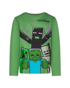 Блуза с дълъг ръкав Minecraft Evil Green