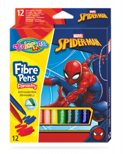 Флумастери 12 цвята Spiderman Colorino Disney