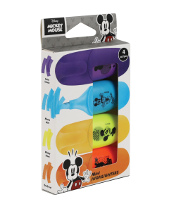 Комплект 4бр мини текстмаркери COOLPACK - Mickey Mouse 