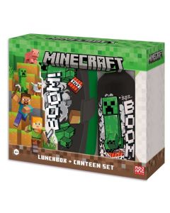 Сет бутилка и кутия за храна Minecraft Boom