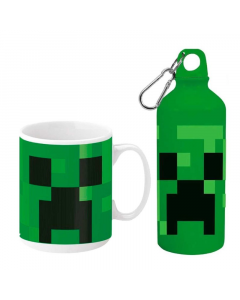 Сет чаша и бутилка Minecraft Creeper