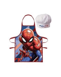 Комплект готварска шапка и престилка Spiderman