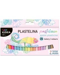 KIDEA пластилин 24 цвята, Пастелни цветове