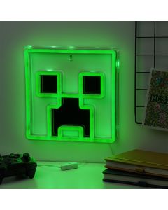 Стенна лампа Minecraft Neon Creeper