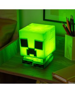 зелена мека  релефна силиконова нощна лампа на Creeper от  MINECRAFT