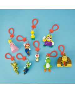Пластмасови аксесоари за раница Super Mario с фигурка и пластмасова закопчалка
