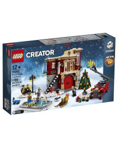 Конструктор LEGO - Пожарна на зимното селище.
