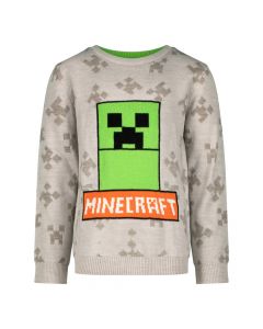 Пуловер Minecraft Creeper Grey