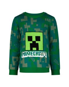 Пуловер Minecraft Creeper Green