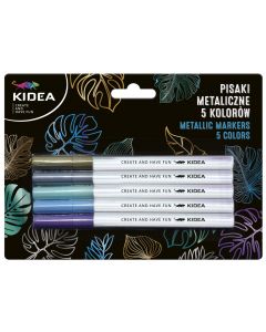 KIDEA маркери 5 цвята, Металикови цветове