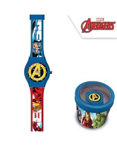Детски часовник Avengers в метална кутия