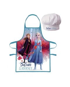 Комплект готварска шапка и престилка Frozen 