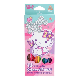 Цветни моливи 12 цв. Hello Kitty Pastel
