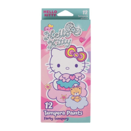 Темперни бои в тубички 12 цвята Colorino Hello Kitty Pastel