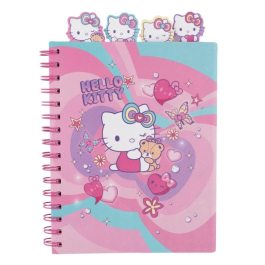 Тетрадка А5 със спирала PP 100 листа Hello Kitty Pastel_3