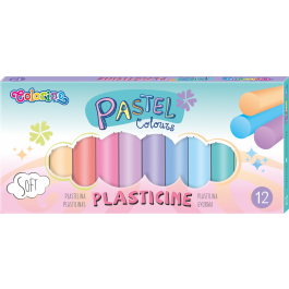 Пластилин Colorino 12 пастелни цвята