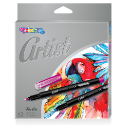 Тънкописци 12 цвята Colorino Artist