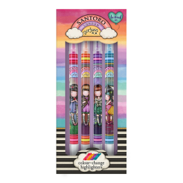 Комплект от 4 променящи цвета си маркера Santoro Gorjuss Be Kind