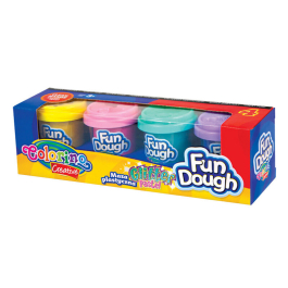 Мек пластилин Fun Dough 4 пастелни цвята by Colorino
