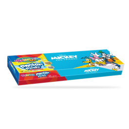 Темперни бои в бурканчета 12 цвята Mickey Mouse Colorino 